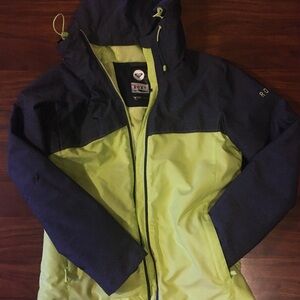 Roxy Dark Blue and Lime Ski Jacket